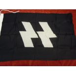 WWII German SS Flag. As German Militaria is widely reproduced it is sold as seen with a no returns