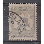 Australia - 1935 £1 Grey  SG137, fine used.  Cat £275.