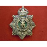 The Yorkshire Regiment Blue Cloth Helmet Plate, Kings Crown.