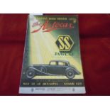 The Autocar Catalogue - October 25th 1935, third special show No. Showing the Jaguar SS on the front