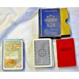 Playing Cards  Waddingtons 'Lexicon' card game (blue case) and Fire Engines Top Trumps (2).