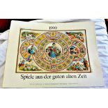 Games from the good old time 1990 -  Five vintage German board games printed on A3 size paper with