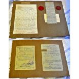 Honourable Artillery Company Identity Disks 624639 E.W. Stokes HAC range of documents with HAC leave