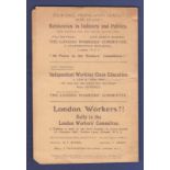 Bolshevism In Industry and Politics - A small leaflet produced for The London Workers Committee.