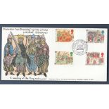 Great Britain - 1986 (17 Jun)  Medieval Hawkwood F.D.C. With Blackwills Special handstamp p/a.