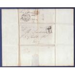 Great Britain Scotland - 1823 EL  Glasgow/Edinburgh, additional ½ boxed in Black.  XXX.