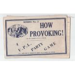 How Provoking! Series No. 2 A U.P.L. Party Game 1920's game.