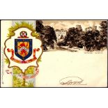 Warwickshire - Leamington  Tucks Heraldic Series 955.  Showing 'Warwick Castle'.  U/B.