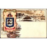 Sussex - Brighton  Tucks Heraldic Series 960.  Showing 'Kings Road and West Pier'.  U/B P/U 1903.