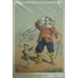 St. Stephen's Review presentation cartoon 26th April 1884 'Jack The Giant Killer' A nice print,