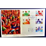 GB 1985 19th Nov Christmas Fine arts official signed first day cover U/A Cat £45