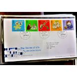 GB Album of 50+ Royal Mail first day covers 2003 to 2006 Bureau FDI H/S. T/A