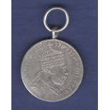 Ethiopian The Menelik II Medal (Silver): instituted by Emperor Menelik II in 1899 to reward