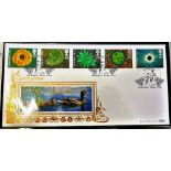 GB Album of 20 Benham Large Gold Silk first day covers 1994 to 1996 AP High Cat.