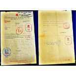 Jersey - 1941 (3 Jun) Red Cross Message Service  Used Edinburgh to Jersey.  British Censor and Third