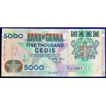 Ghana - 1994  Five Thousand Cedis Ref P31a, Grade UNC.