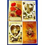 Birthday Postcards, 1920's Rotary Photographic series - Real photograph cards (4)