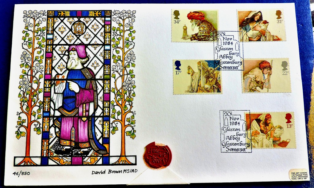 GB 1984 20th Nov Christmas fine arts official signed first day cover L/A Cat £35