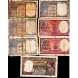 India - 1937 & 1940 (8) 1937 King George VI Two Rupees (3) Ref P17; 1970 One Rupee (4) Ref P25; 1937