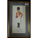 Officer, 23rd Foot, 1790' - a fine print by H. Smilterman. Framed and glazed 8" x 14"