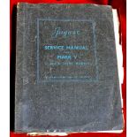 Jaguar Service Manual for Mark V saloon and coupe models 1949-1950. Ring bound A4 sheets as