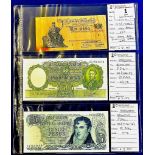 Argentina - Various (3)  1935 One Peso, Ref P251a, Grade VF+; 1968-69 Fifty Pesos, Ref P276, Grade