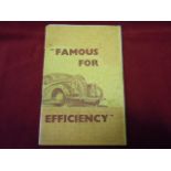 Automobilia - Bussey and Sabberton Bros  "Famous For Efficiency" Service Handbook and Atlas. Paper