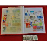 Great Britain - 1953-1970  Used low values Commemoratives in stock book.  Much duplication.