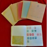 World Collection - 1871-1966  Sparse Old Time collection in six exercise books mounted used with