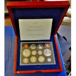 Great Britain - 2005 United Kingdom Executive Proof Set (12)  Ref S. PS86.  Royal Mint box and