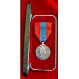 Imperial Service Medal (EIIR) named to Cecil Horatio Whitney. Comes in original case of issue.