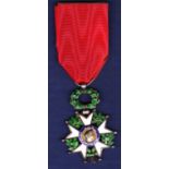 French WWI Legion Of Honour Knights Order, 3rd French Republic 1870 as issued between 1914-1918