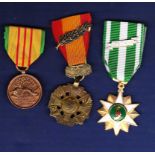 USA Vietnam Gallantry Cross Medal with Oak leaf device Trio with Vietnam Service and The Republic Of