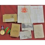British WWII Family set of medals to father Mr Oliver from Braintree and son R.J. Oliver, The father