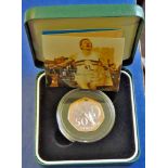 Great Britain - 2004 50p Coin Silver Proof  Piedfort, Ref S4615.  Royal Mint box and