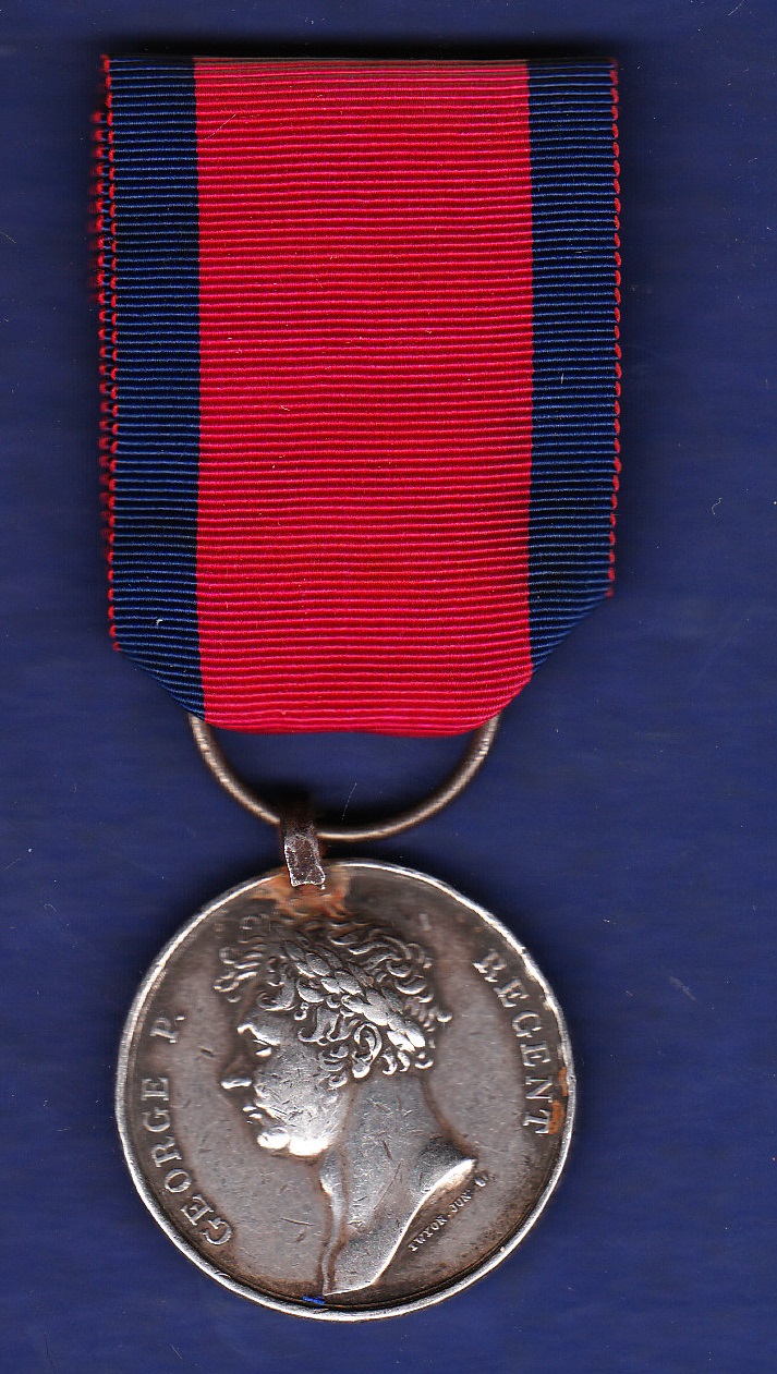 Waterloo Medal 1815, named to Henry Hilderbrand 1st Reg, Light Dragoons, K.G.L. Approximately very
