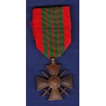 French 1939 Croix Du Guerre as issued for fighting against the Germans before France was over run.