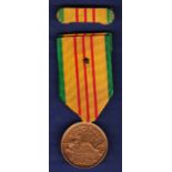 USA Vietnam Service Medal with citation star pip on the ribbon, with uniform medal ribbon bar. GVF