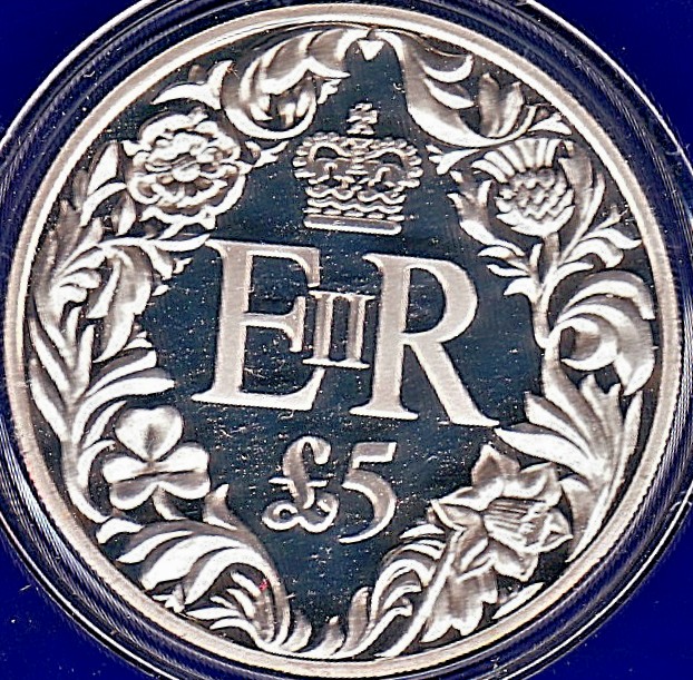 Great Britain - 2012 Guernsey £5 Crown Silver  0.925 silver.  Westminster Mint box and - Image 2 of 2