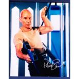Patrick Stewart signed colour photograph with Certificate.