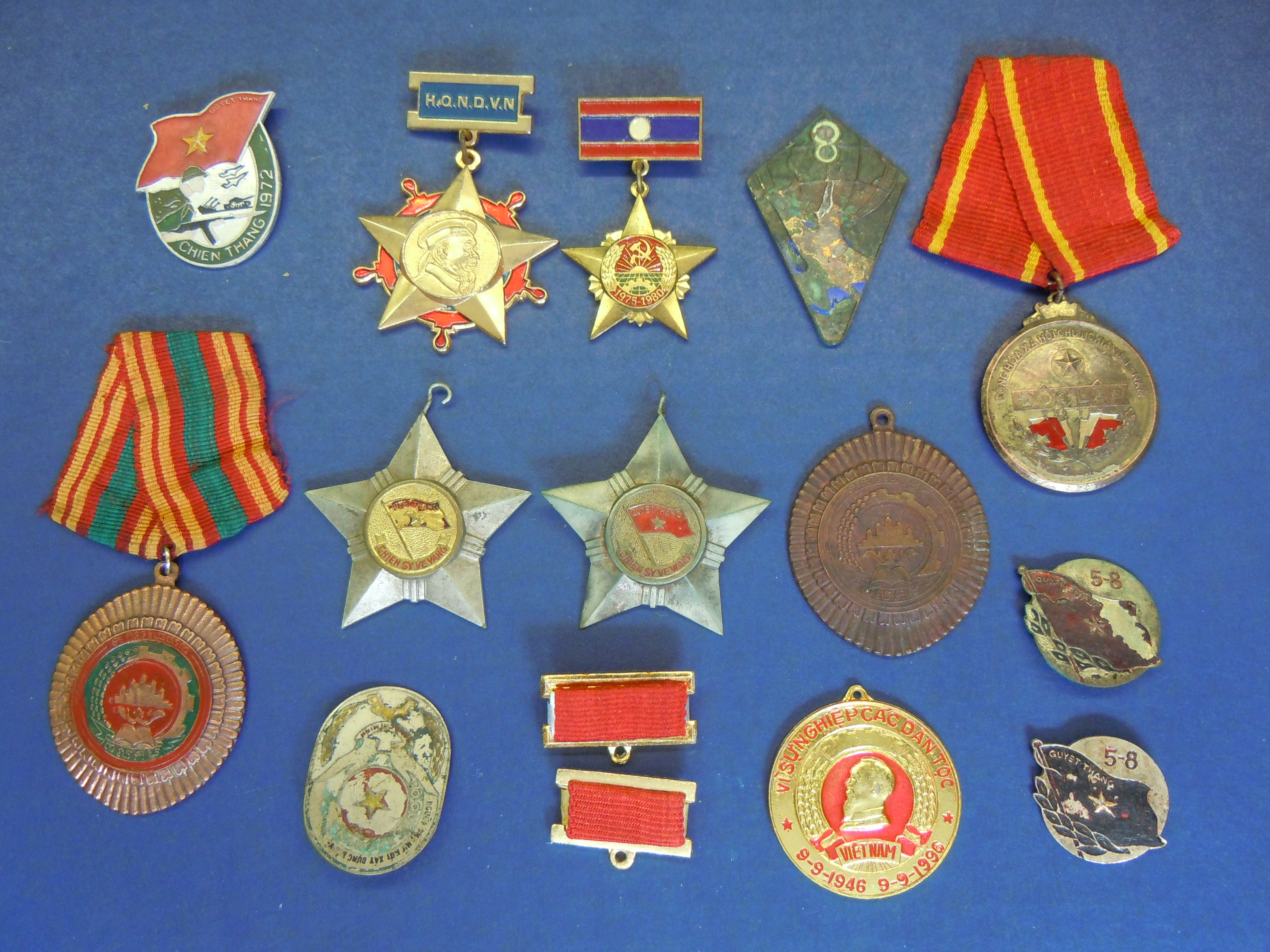 Vietnamese and Lao medals - Mostly North Vietnam, an interesting selection including combatant