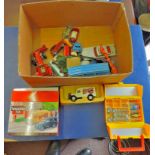 Toy Vehicles - (Brown Box) Mixed box of Lesney Corgi and Matchbox, includes James Bond Aston