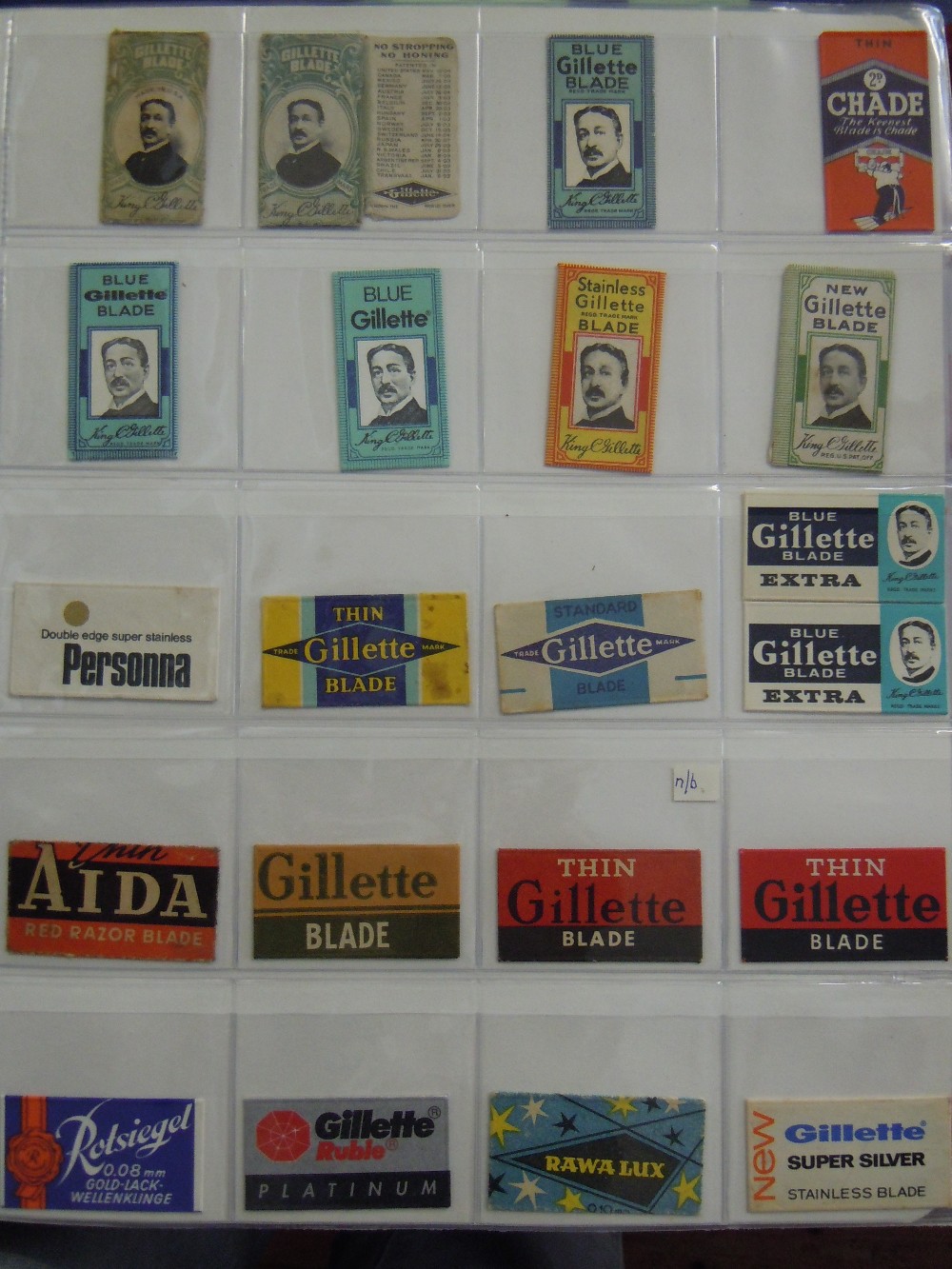 Razor Blades In original wrappers - A quite incredible life-long collection - an immaculate