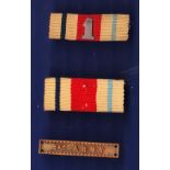 WWII Africa star 1st Army clasp, with 1st Army uniform ribbon clasp '1' sewn onto it.