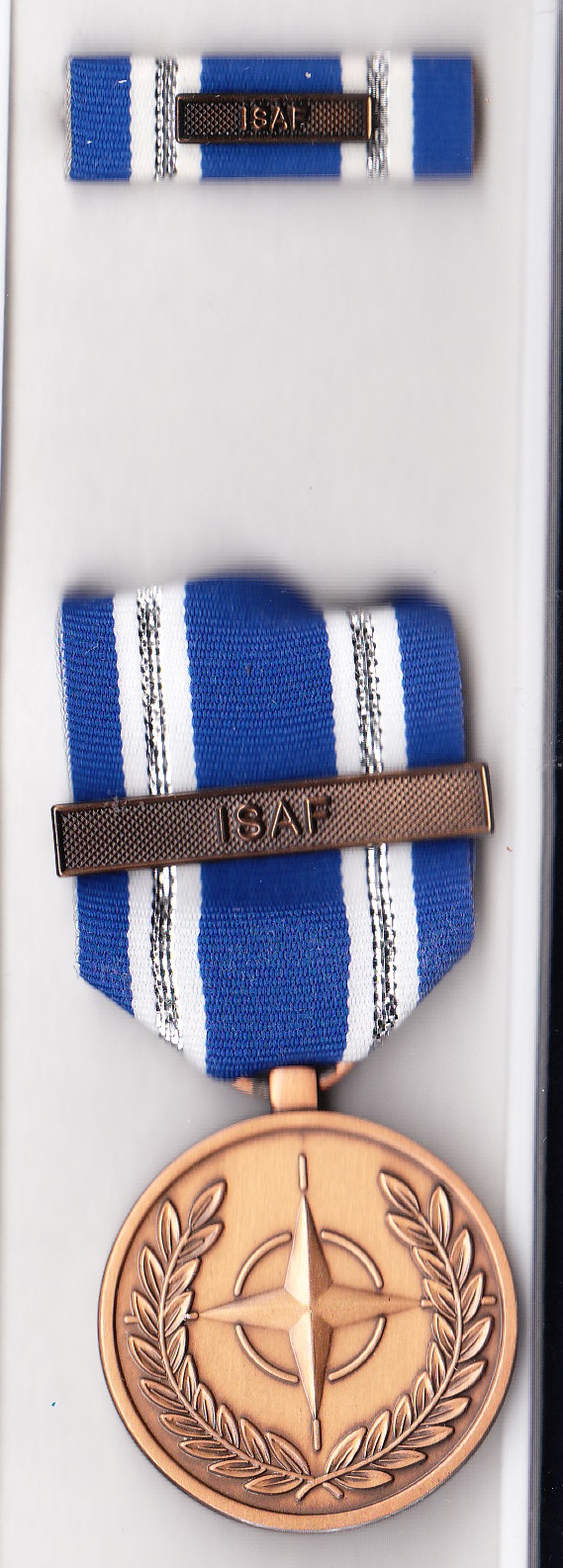 Nato ISAF Medals as issued to forces who assisted in the NATO humanitarian effort in areas of