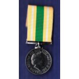 OSM Afghanistan Op Herrick Medal with Afghanistan Bar, unnamed issue (Tailors replacement)