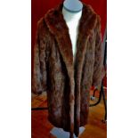 Fur Coat Full length faux mink. In excellent condition.