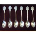 Silver Spoons (6)  The Sovereign Queen's Collection - Franklin Mint, hallmarked Limited edition in