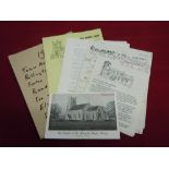 1975 - Norfolk Church Tours Research & Archive Notes - Billingford Church, Foxley Church, Bawdeswell