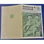 Rabbiting and Ferreting, A British Sports Society Booklet. Fifth edition - 1972. In excellent